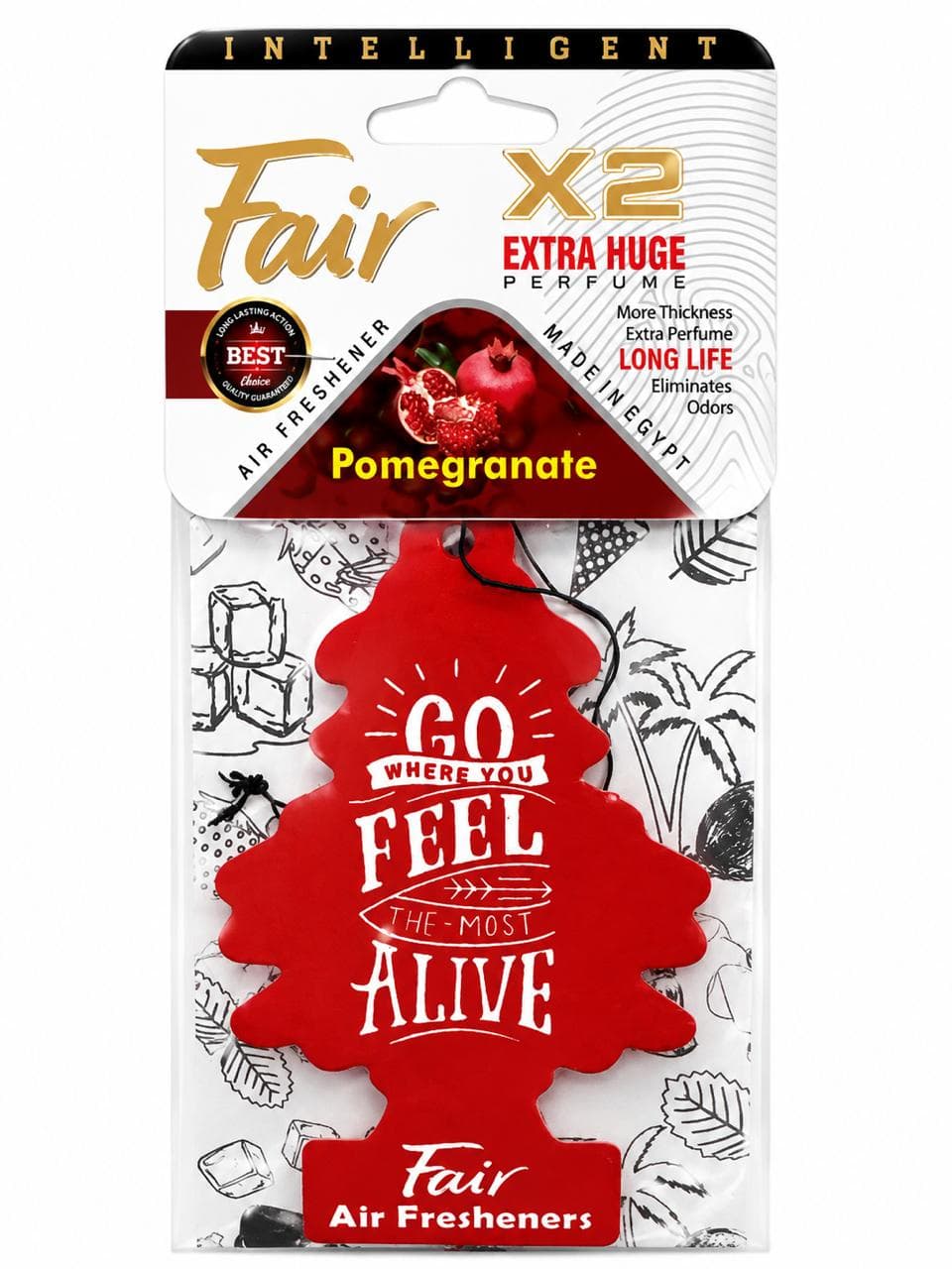 Large X2 Air Freshener Pomegranate