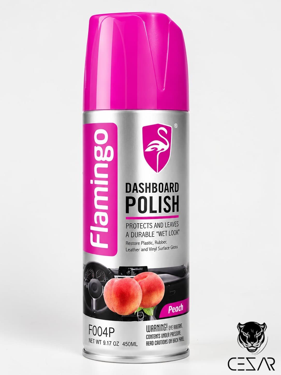 Flamingo Dashboard Polish peach - Large 450 ml.