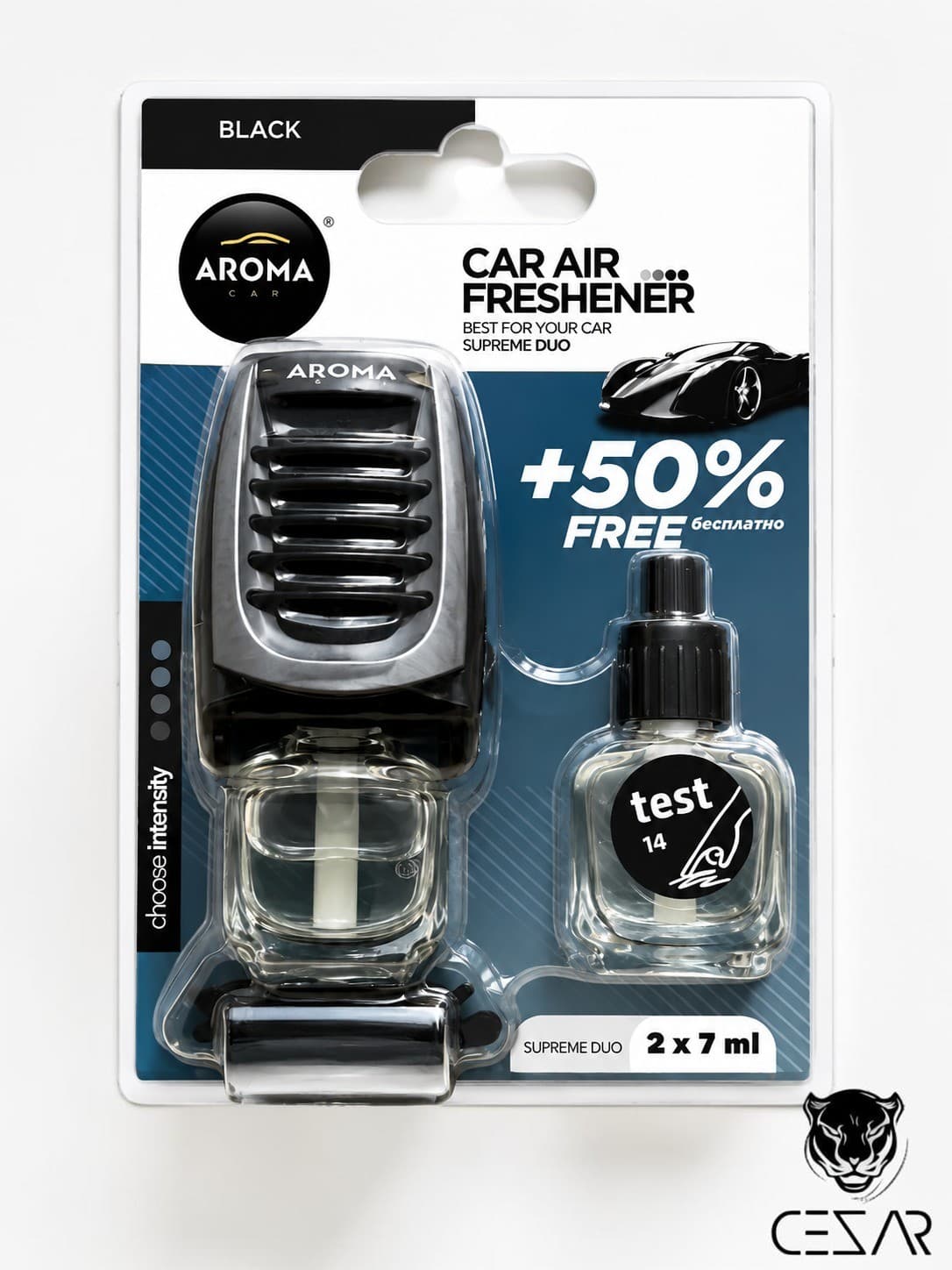 Aroma Due AC Freshener - Black