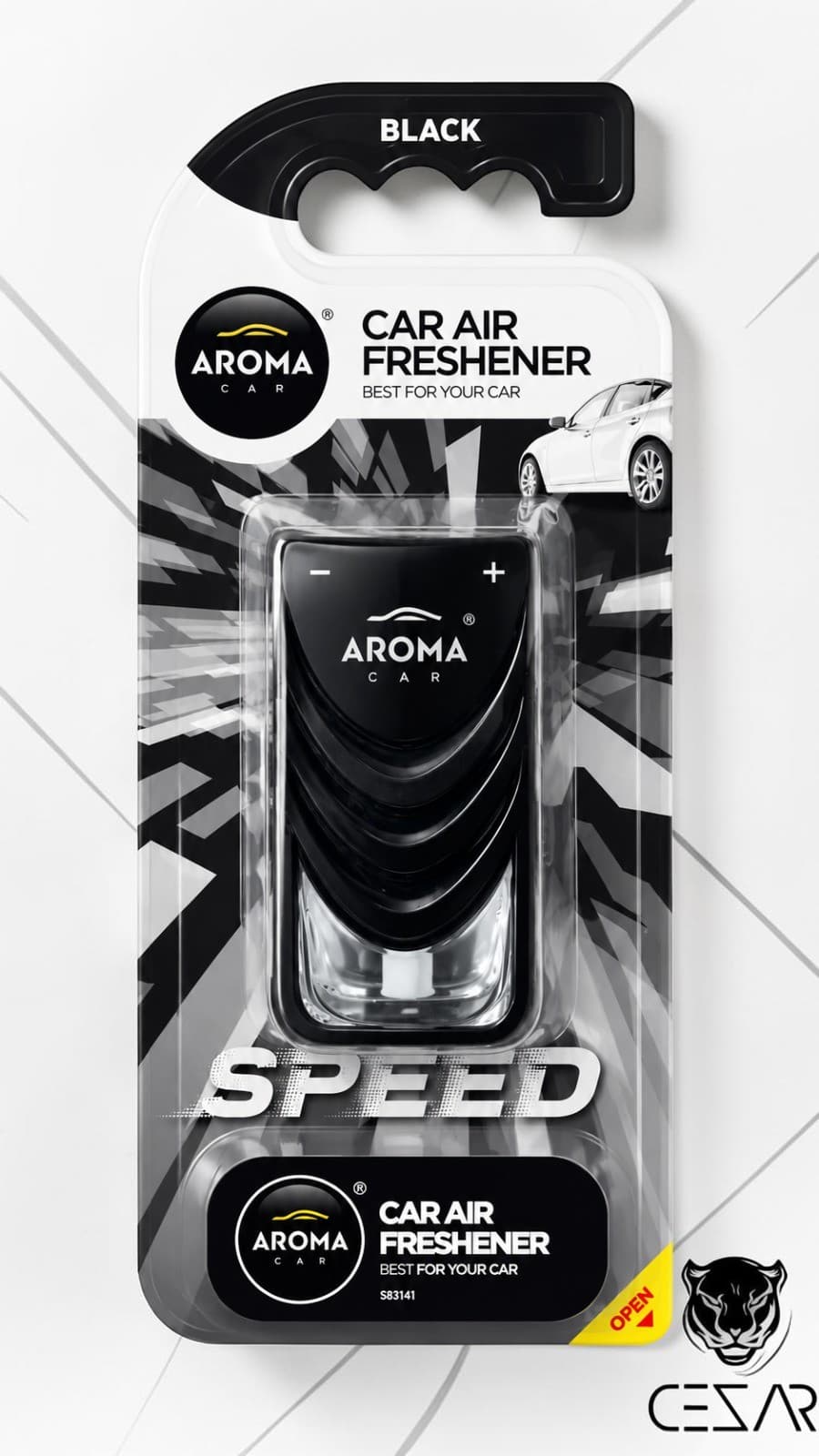 Aroma Speed AC Freshener - Black