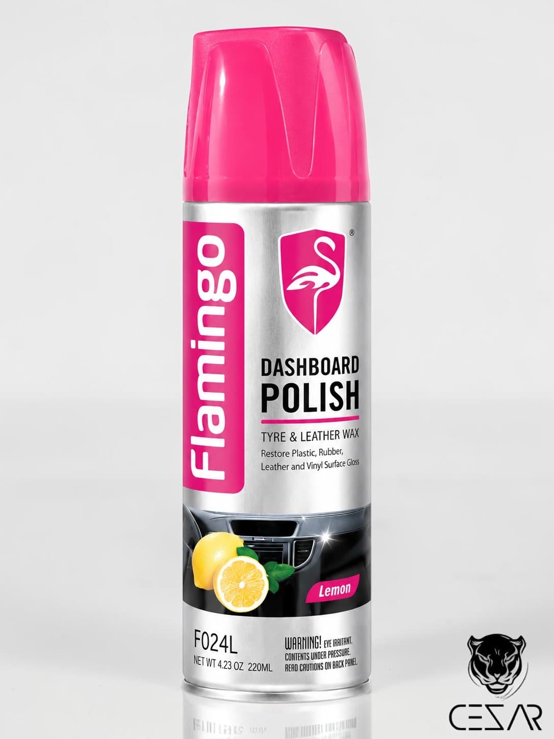 Flamingo Dashboard Polish Lemon - Small 220 ml.
