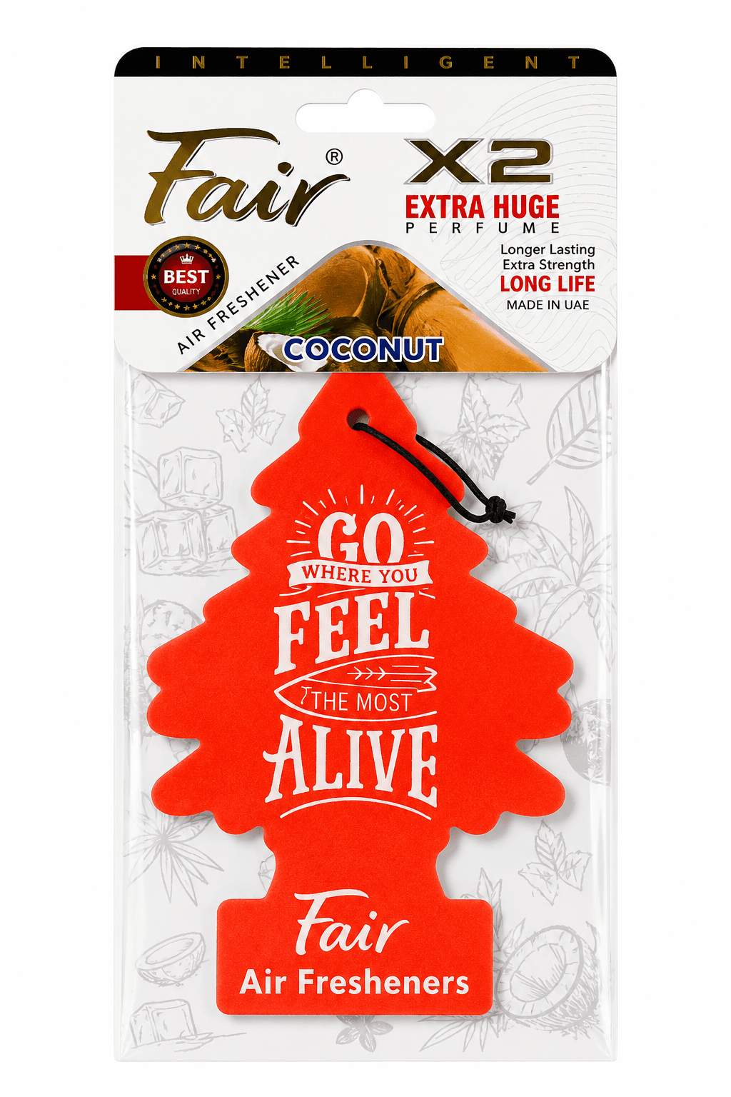 Large X2 Air Freshener Coconut